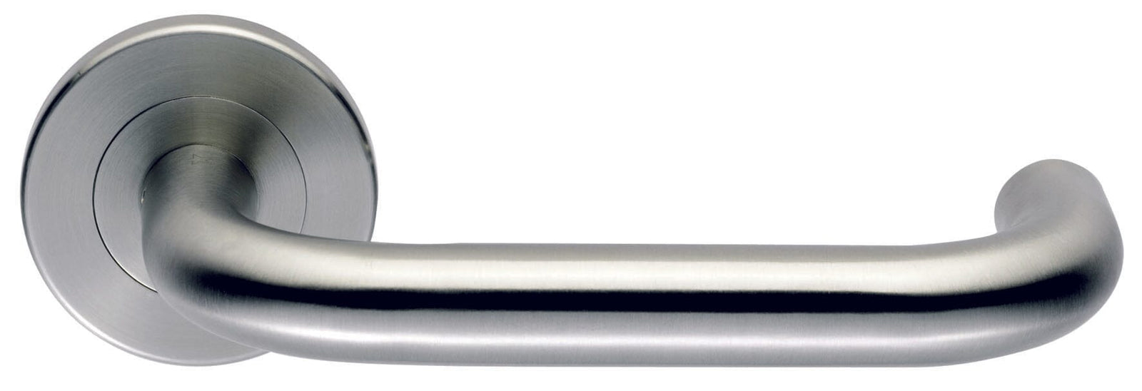 Steelworx 316 Safety Lever on Round rose (Latch & Hinges Included) Lever On Rose Eurospec Satin Stainless Steel 