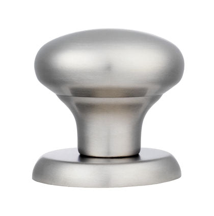 Eurospec Round Centre Door Knob 70mm Bolt Through Fixing Satin Stainless Steel SWE1040SSS