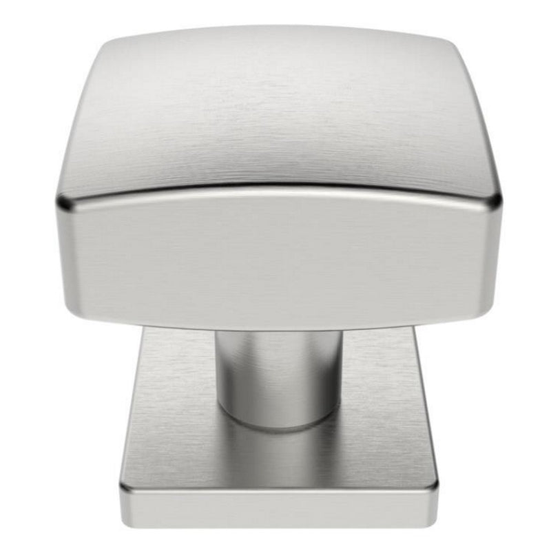 Eurospec Square Centre Door Knob 62mm Bolt Through Fixing Satin Stainless Steel SWE1062SSS