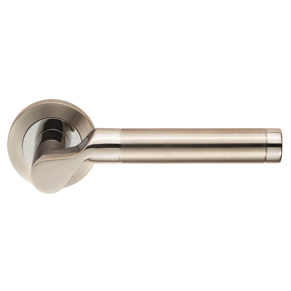 Steelworx SWL Lucerna Lever on Rose (Latch & Hinges Included) Lever On Rose Eurospec Bright/Satin Stainless Steel 
