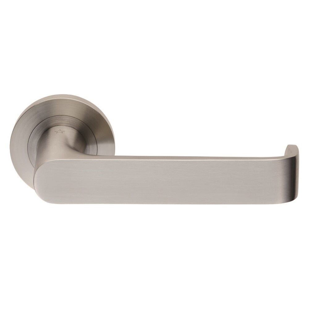 Steelworx SWL Zurigo Lever on Rose (Latch & Hinges Included) Lever On Rose Eurospec Satin Stainless Steel 