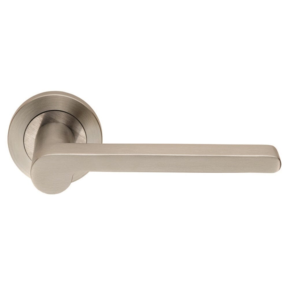Steelworx SWL Lubecca Lever on Rose (Latch & Hinges Included) Lever On Rose Eurospec Satin Stainless Steel 