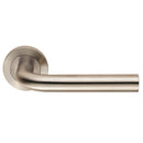 Steelworx SWL Spira Lever on Rose (Latch & Hinges Included) Lever On Rose Eurospec Satin Stainless Steel 
