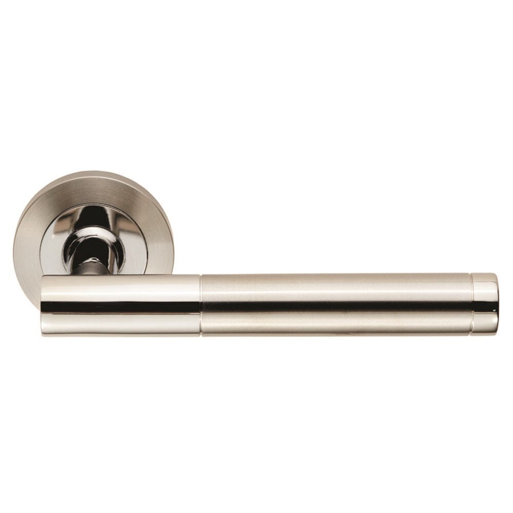 Steelworx SWL Philadelphia Lever on Rose (Latch & Hinges Included) Lever On Rose Eurospec Bright/Satin Stainless Steel 