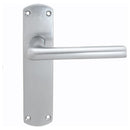 Serozzetta Uno Lever on Latch Backplate (Latch & Hinges Included) Lever On Backplate Serozzetta Satin Chrome 