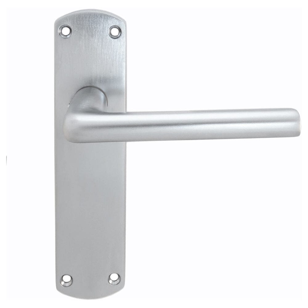 Serozzetta Uno Lever on Latch Backplate (Latch & Hinges Included) Lever On Backplate Serozzetta Satin Chrome 