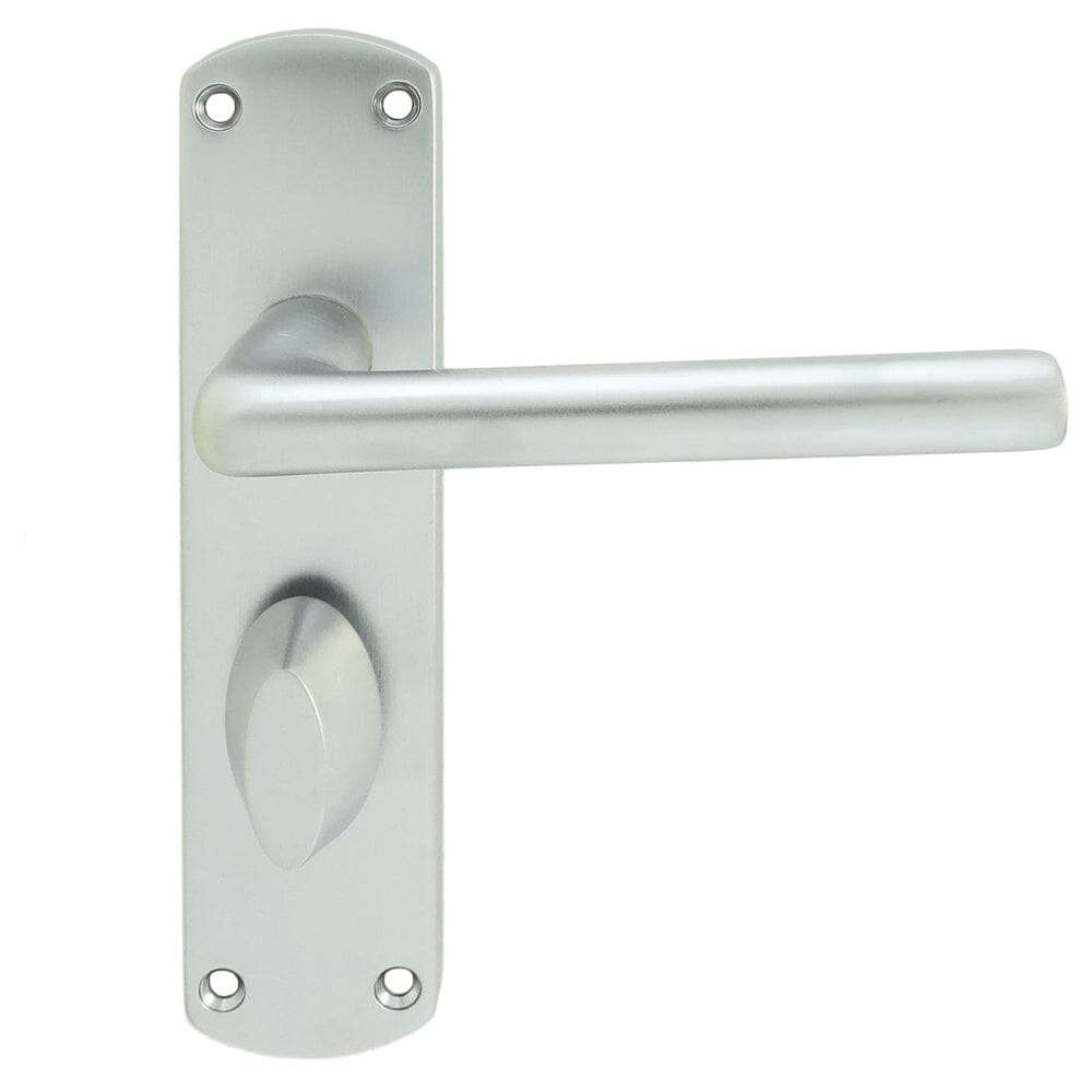 Serozzetta Uno Lever on WC Backplate (Latch & Hinges Included) Lever On Backplate Serozzetta Satin Chrome 