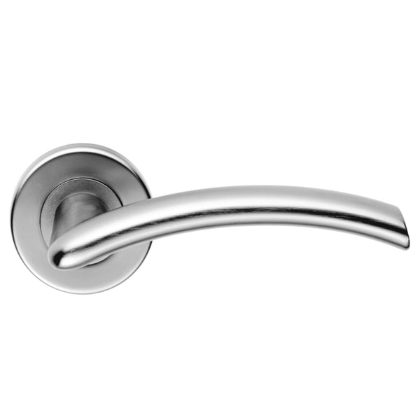 Serozzetta Tres Lever on Round Rose Satin Chrome SZC030SC