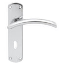 Serozzetta Tres Lever on Lock Backplate (Latch & Hinges Included) Lever On Backplate Serozzetta Polished Chrome 