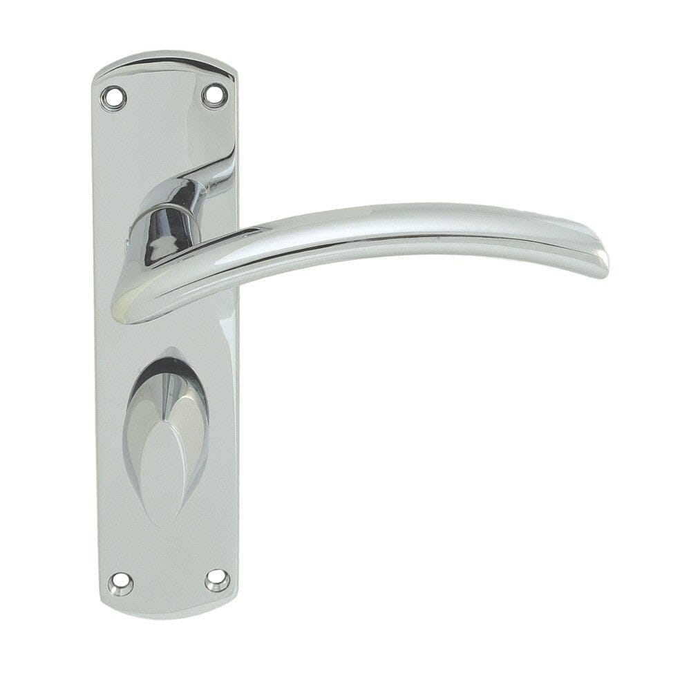 Serozzetta Tres Lever on WC Backplate Lever On Backplate Serozzetta Polished Chrome 