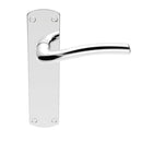 Serozzetta Cuatro Lever on Latch Backplate Lever On Backplate Serozzetta Polished Chrome 