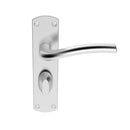 Serozzetta Cuatro Lever on WC Backplate (Latch & Hinges Included) Lever On Backplate Serozzetta Satin Chrome 