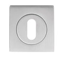 Serozzetta Square Standard Lock Profile Escutcheon
