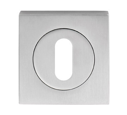 Serozzetta Square Standard Lock Profile Escutcheon Polished Chrome SZM003SQCP