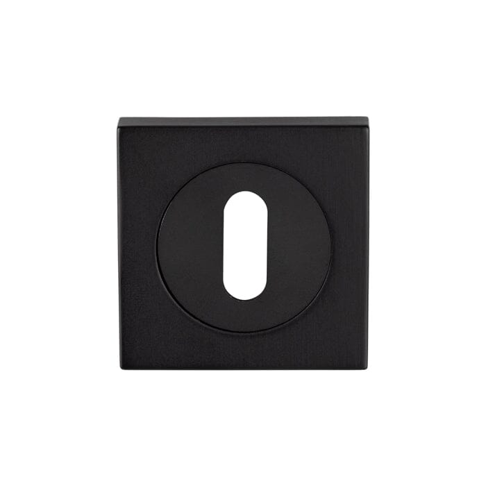 Serozzetta Square Standard Lock Escutcheon Escutcheon Serozzetta Matt Black 