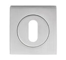 Serozzetta Square Standard Lock Profile Escutcheon