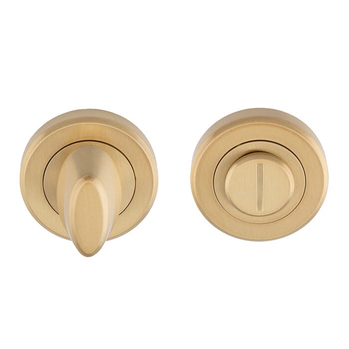 Serozzetta Thumbturn and Release on Rose 50mm Rose-Boxed Turn & Release Serozzetta Satin Brass 