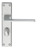 Serozzetta Zone Lever on WC Backplate (Latch & Hinges Included) Lever On Backplate Serozzetta Satin Chrome 