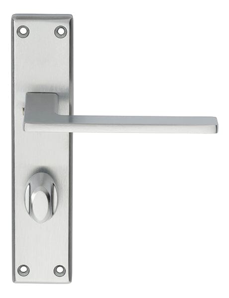 Serozzetta Zone Lever on WC Backplate (Latch & Hinges Included) Lever On Backplate Serozzetta Satin Chrome 