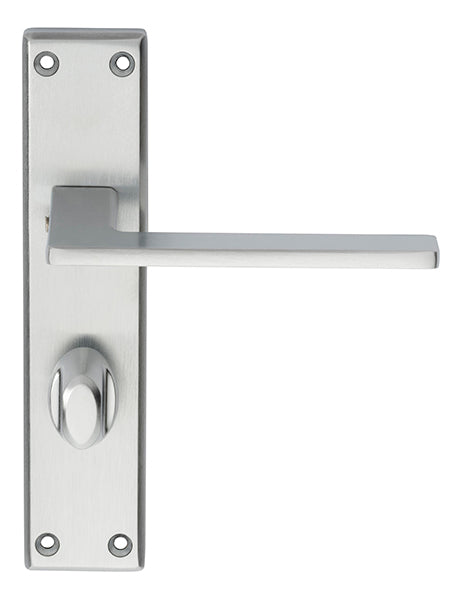Serozzetta Zone Lever on WC Backplate Satin Chrome SZM036SC