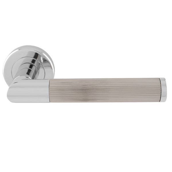 Serozzetta Trend Lines Lever On rose Polished Chrome / Satin Nickel SZM170CPSN