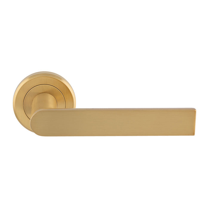 Serozzetta Edge Lever on Round Rose (Latch & Hinges Included)