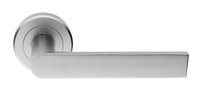 Serozzetta Edge Lever on Round Rose (Latch & Hinges Included)