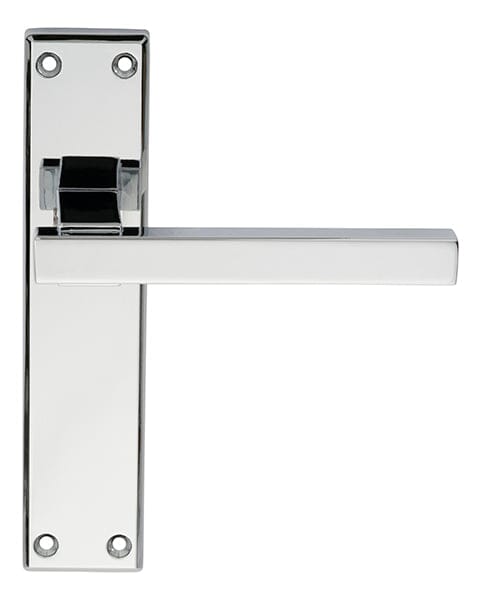 Serozzetta Stratus Lever on Latch Backplate (Latch & Hinges Included) Lever On Backplate Serozzetta Polished Chrome 