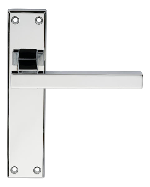 Serozzetta Stratus Lever on Latch Backplate Polished Chrome SZM242CP