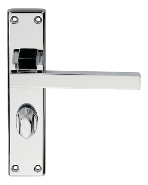 Serozzetta Stratus Lever on WC Backplate (Latch & Hinges Included) Lever On Backplate Serozzetta Polished Chrome 
