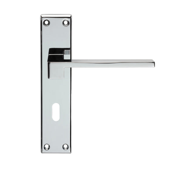 Serozzetta Equi Lever on Lock Backplate Polished Chrome SZM371CP