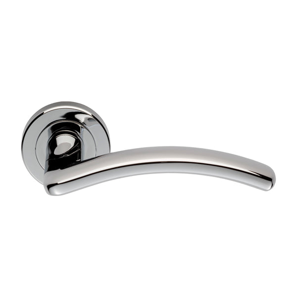 Serozzetta Design Lever on Round Rose (Latch & Hinges Included)