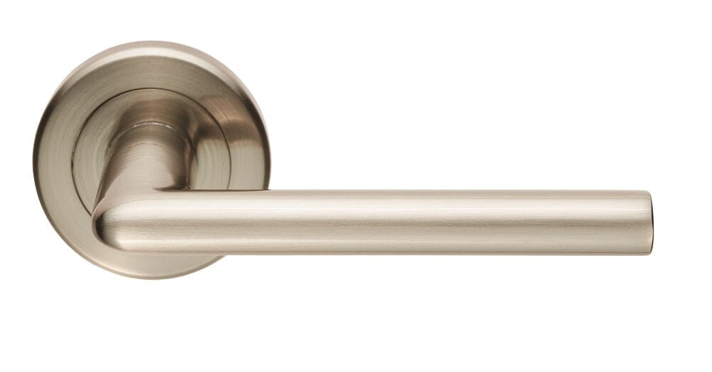 Serozzetta Dieci Lever on Rose (Latch & Hinges Included) Lever On Rose Serozzetta Satin Nickel 