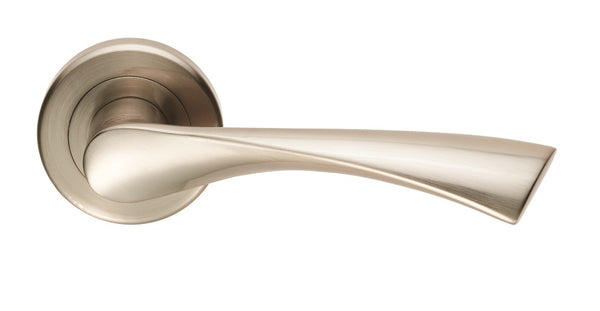 Serozzetta Venti Lever on Rose Satin Nickel SZR020SN