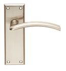 Serozzetta Trenta Lever on Latch Backplate (Latch & Hinges Included) Lever On Backplate Serozzetta Satin Nickel 