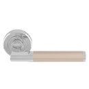 Serozzetta Sessanta Lever on Rose (Latch & Hinges Included) Lever On Rose Serozzetta Polished Chrome 