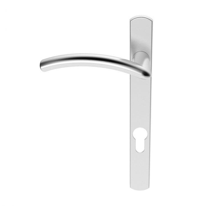 Serozzetta Verde Lever on Narrow Plate (L/H) Multipoint Handle Serozzetta Satin Chrome 