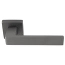Manital Techna Lever on Square Rose Anthracite (Latch & Hinges Included)