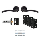 Sines Latch Pack Ultimate Door Pack Door Pack Carlisle Brass Matt Black 