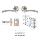 Sines Latch Pack Ultimate Door Pack Door Pack Carlisle Brass Satin Nickel / Polished Chrome 