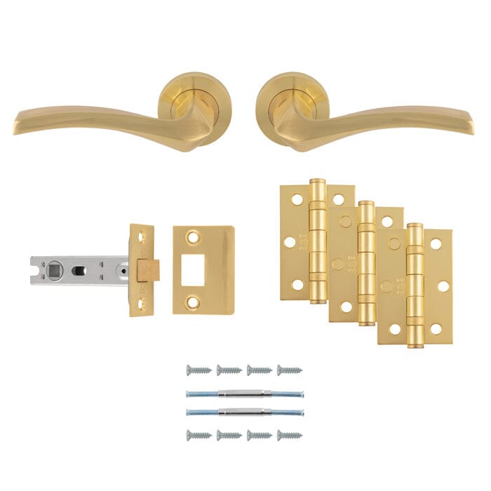 Sines Latch Pack Ultimate Door Pack Door Pack Carlisle Brass Satin Brass 