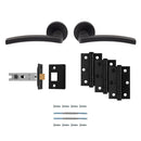 Tavira Latch Pack Ultimate Door Pack Door Pack Carlisle Brass Matt Black 