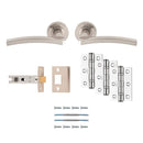 Tavira Latch Pack Ultimate Door Pack Door Pack Carlisle Brass Satin Nickel 