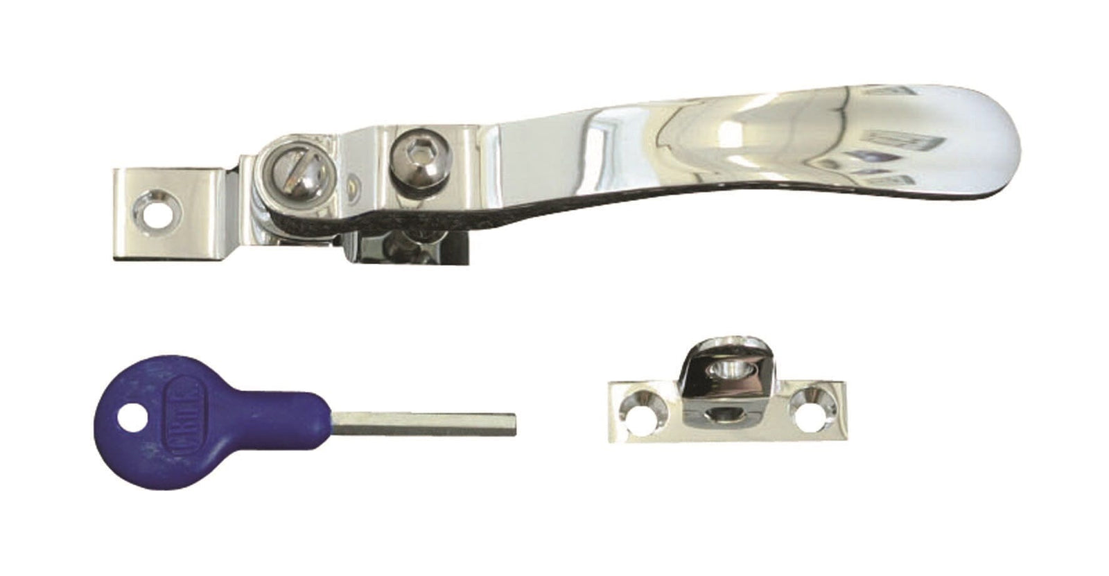 Locking Casement Fastener Casement Fastener Carlisle Brass Polished Chrome 