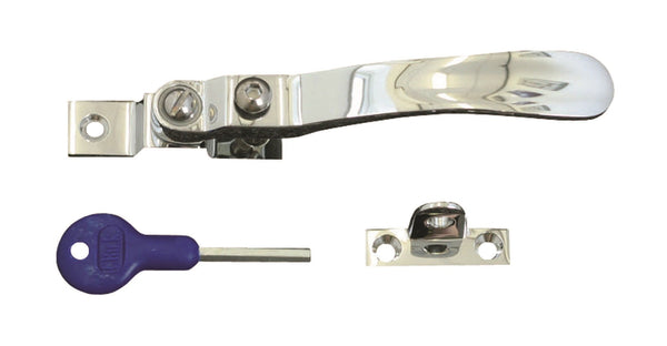 Locking Casement Fastener Polished Chrome V1006LCKCP