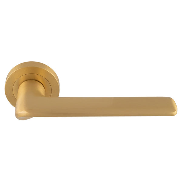 Manital Vortex Lever on Rose Satin Brass VX5SB