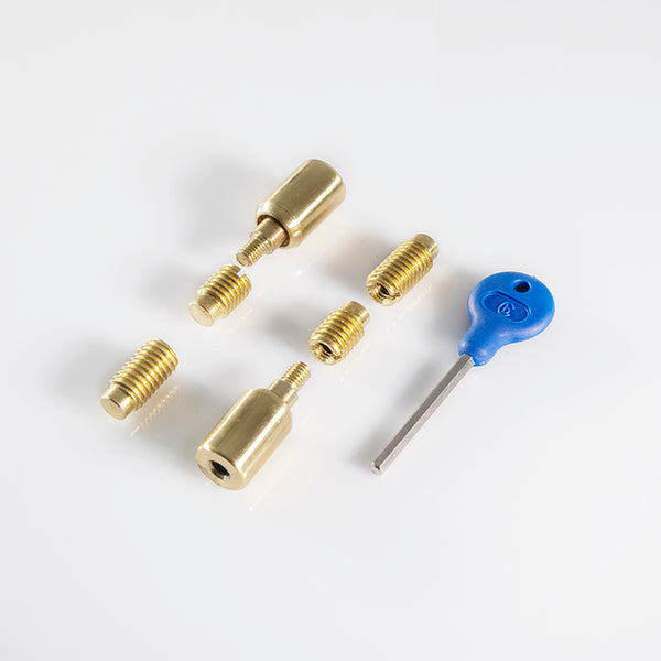 Sash Window Stop Polished Brass WF18