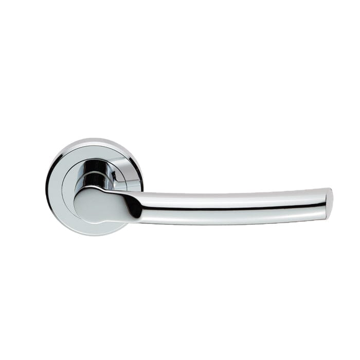 Serozzetta Nelson Lever On Rose (Latch & Hinges Included) Lever On Rose Serozzetta Polished Chrome 