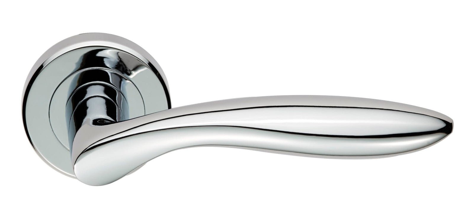 Serozzetta Shark Lever on Rose (Latch & Hinges Included) Lever On Rose Serozzetta Polished Chrome 