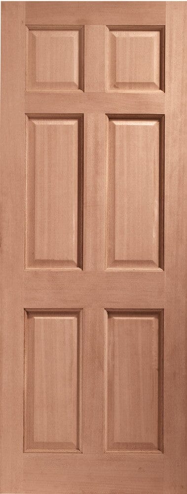 Colonial 6 Panel External Hardwood Door (Dowelled)